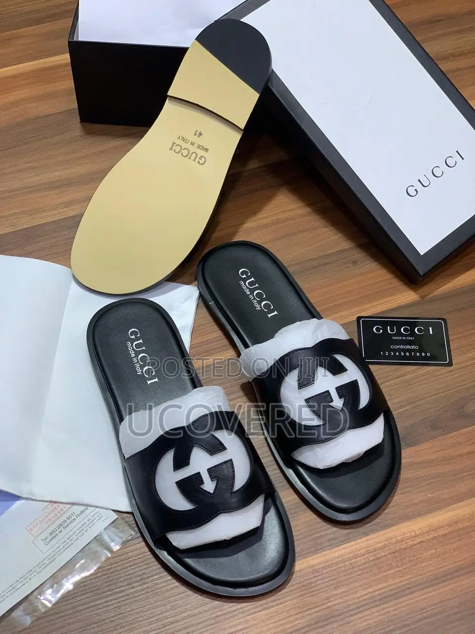Gucci Real Leather Slippers