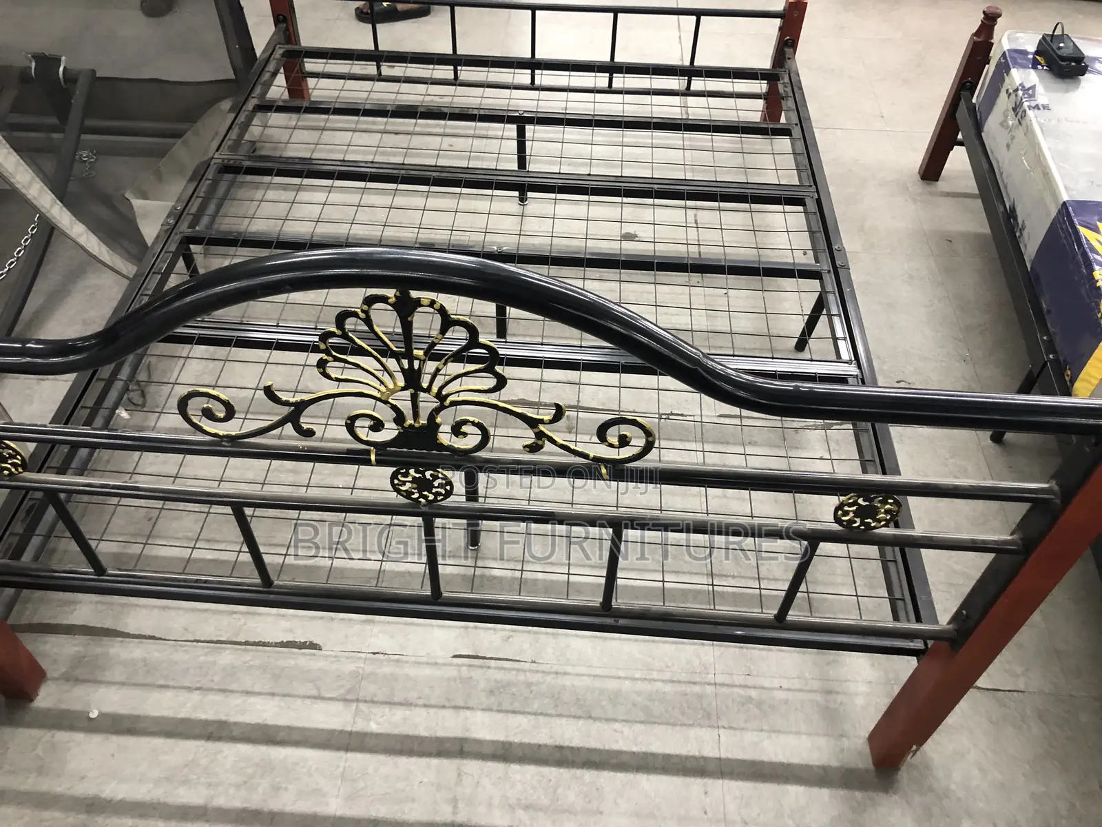 Metallic Double Bed Frame