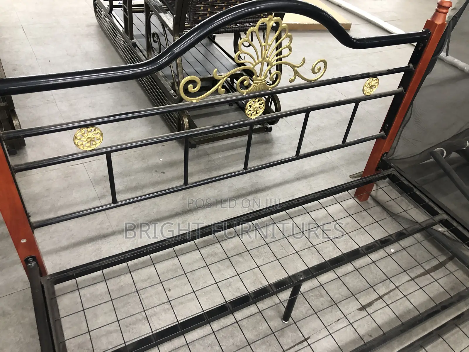Metallic Double Bed Frame