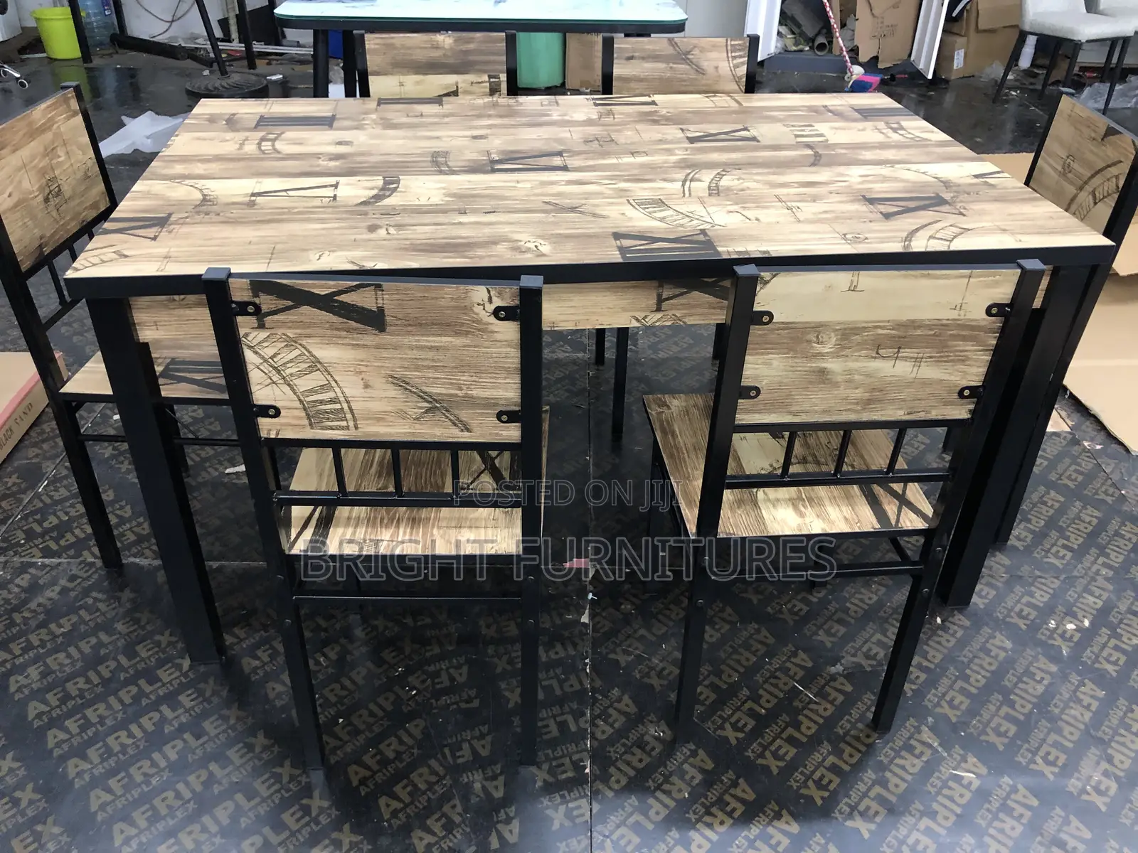 Quality Wooden Dining Table With Six (6) Chairs