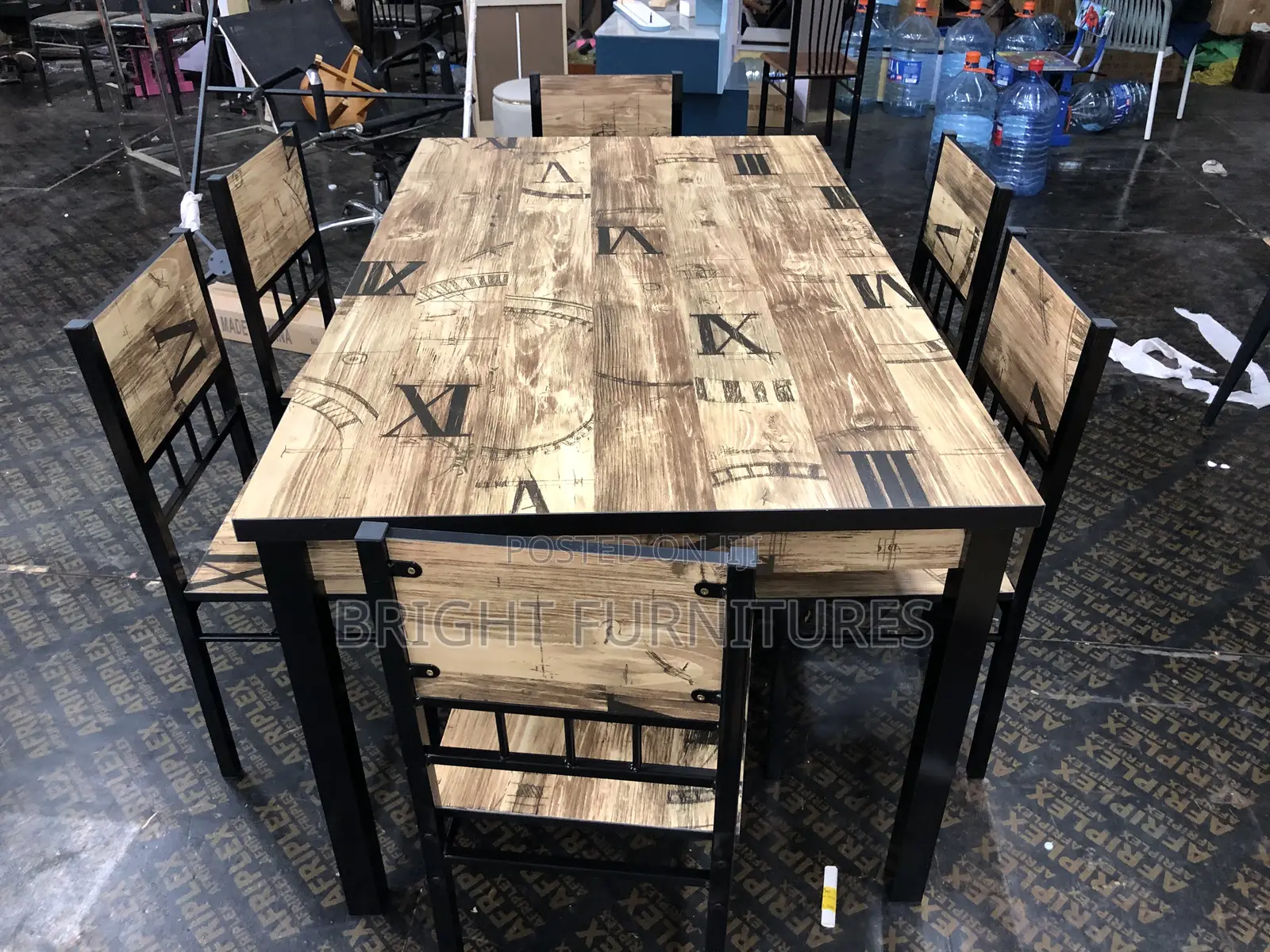 Quality Wooden Dining Table With Six (6) Chairs