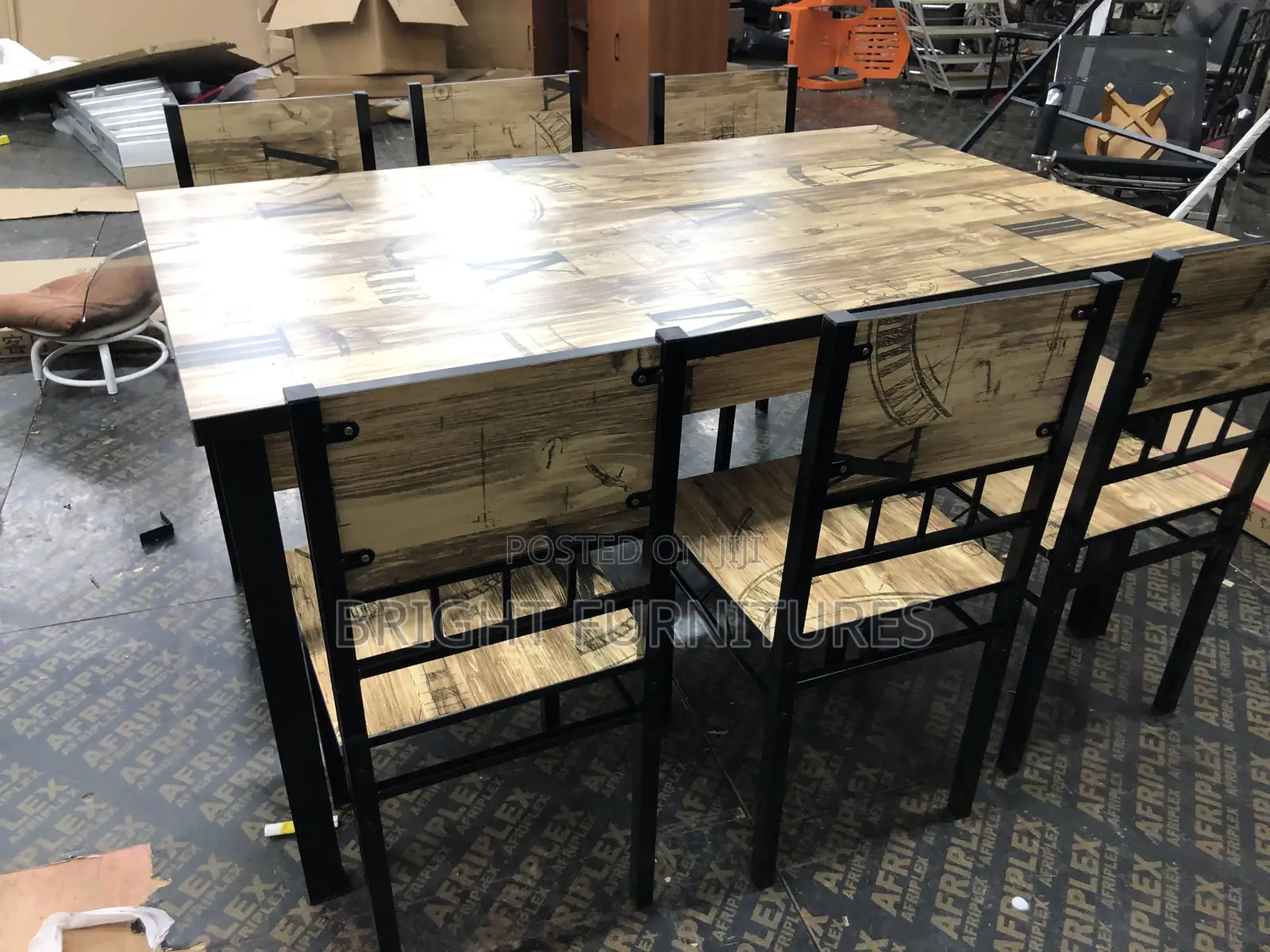 Quality Wooden Dining Table With Six (6) Chairs