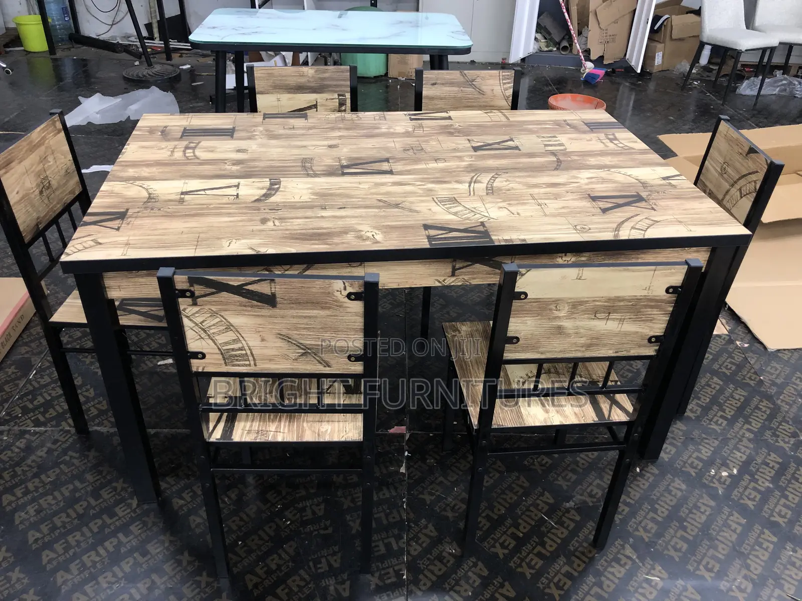 Quality Wooden Dining Table With Six (6) Chairs