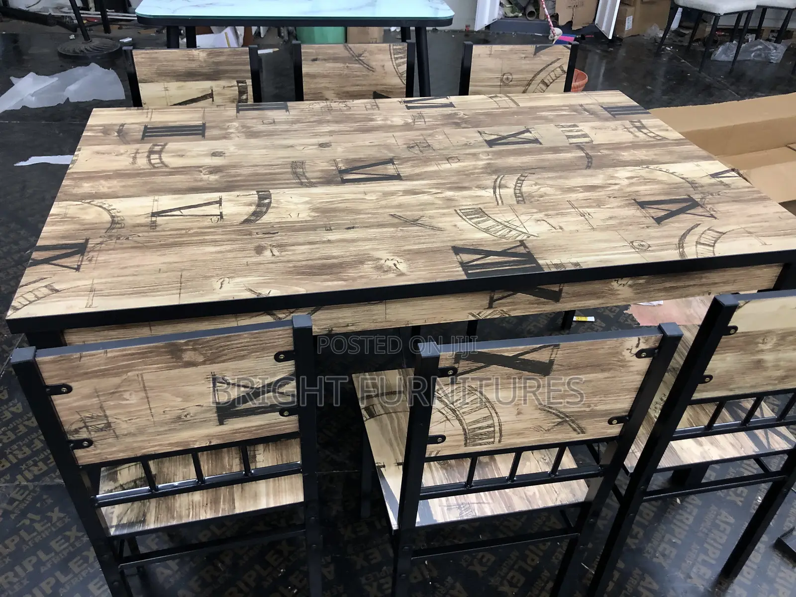 Quality Wooden Dining Table With Six (6) Chairs
