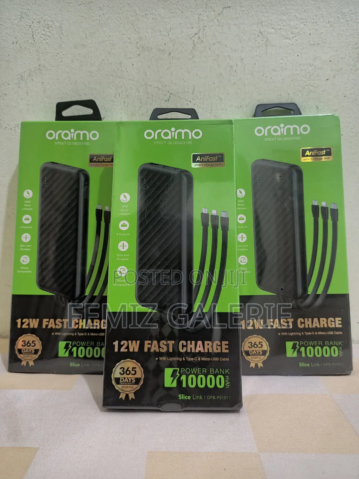 Oraimo Slice Link 10000mah Power Bank