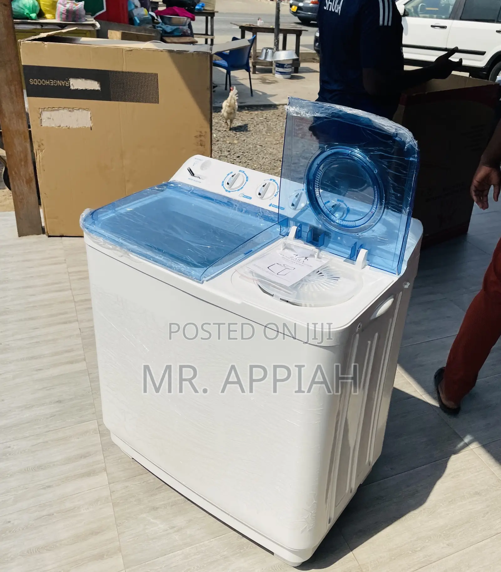Zara 11kg Twin Tab Washing Machine With Transparent Lid.