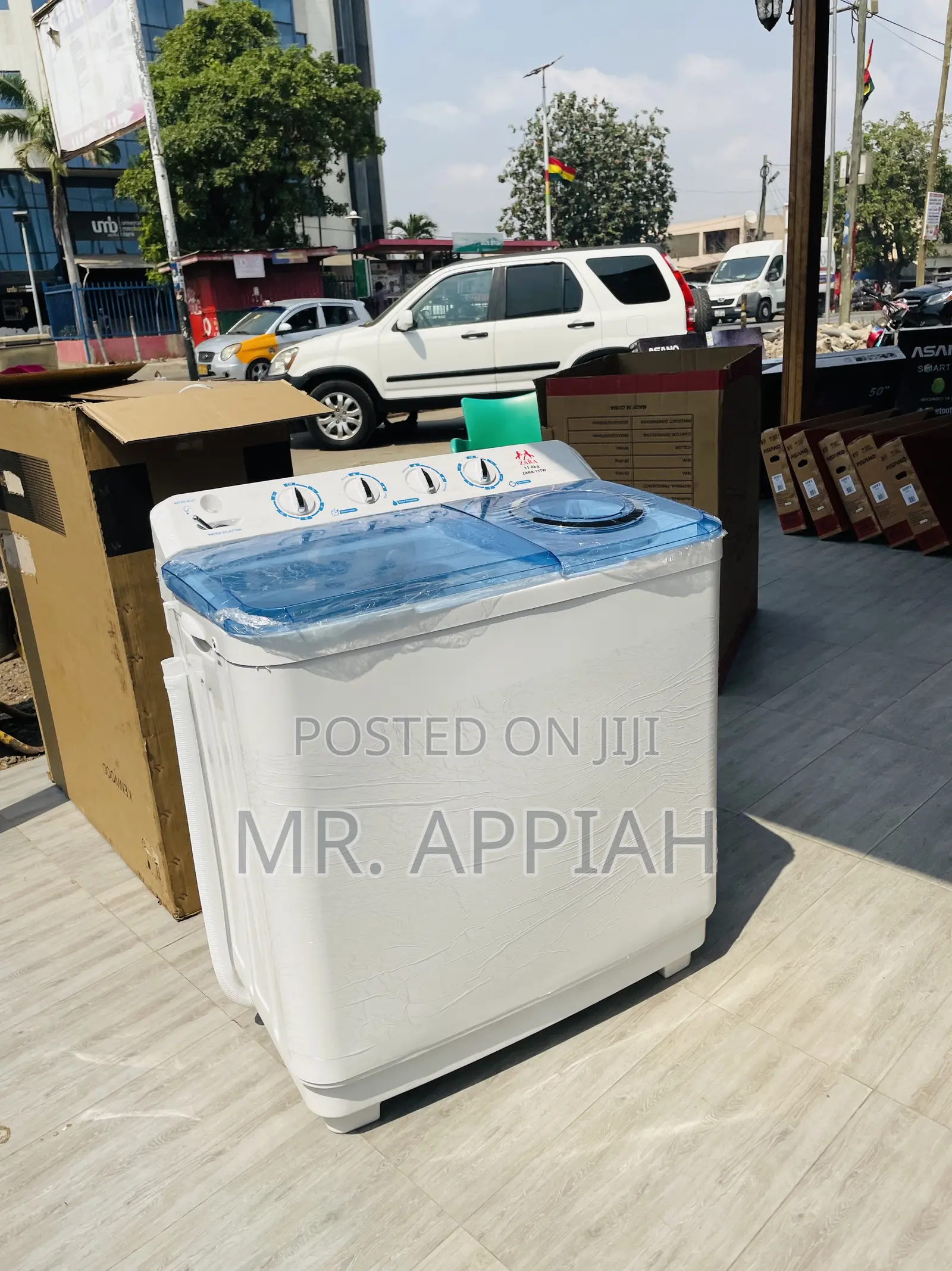 Better Zara 11kg Twin Tab Washing Machine + Spin Dry.