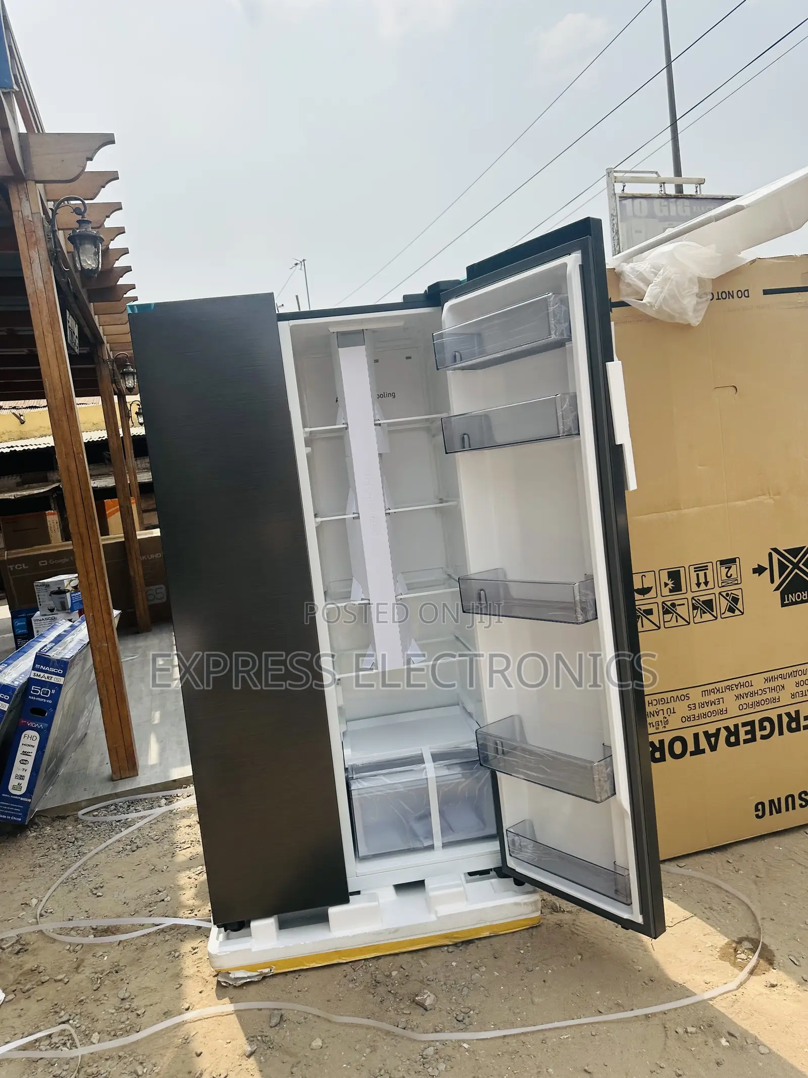 Fresh and Frosty  Samsung Rs57dg4000b4 Side by Side Fridge