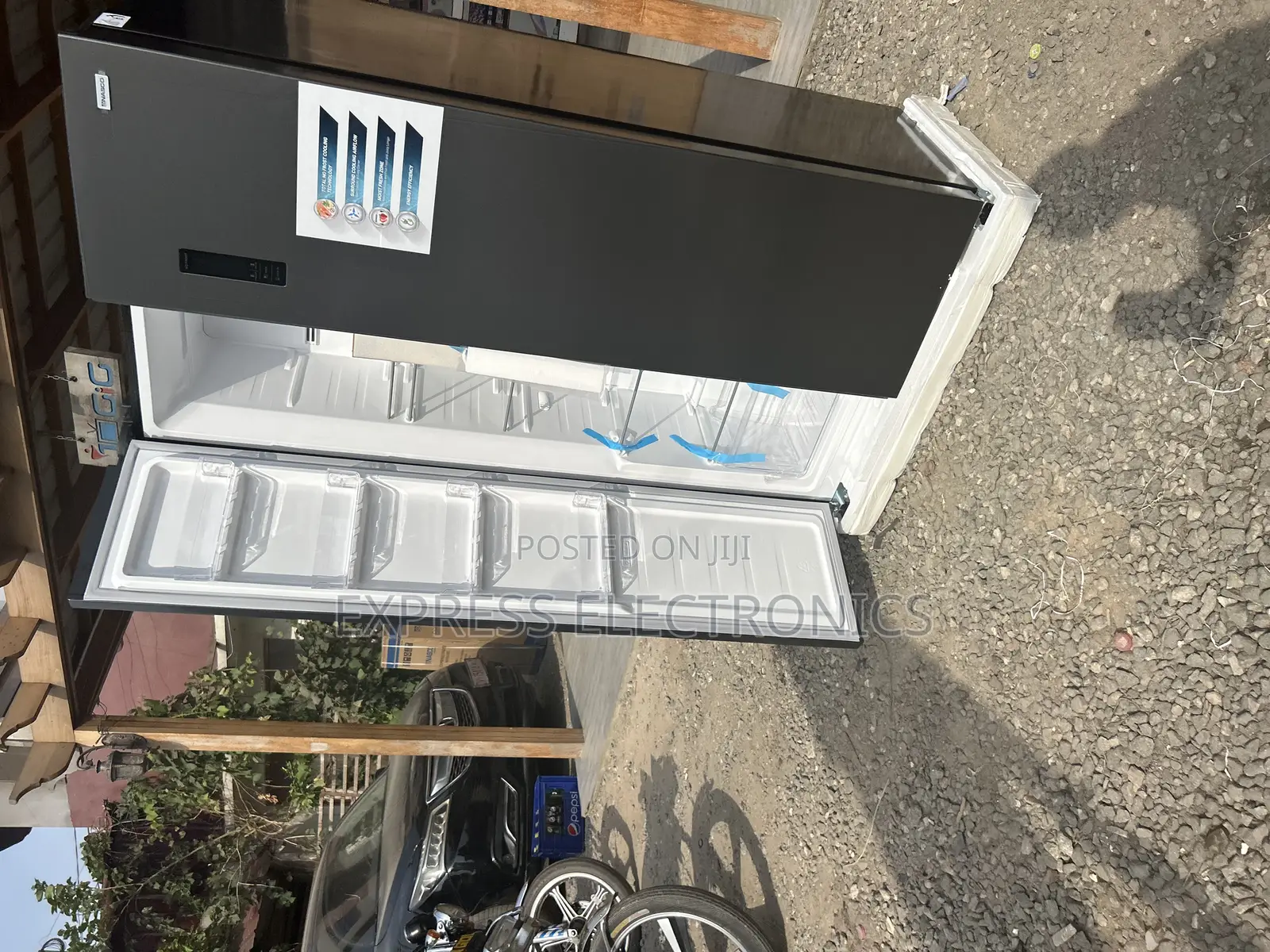 400L Double Door Side by Side Fridge Nasco Nasf2-66.1ff.