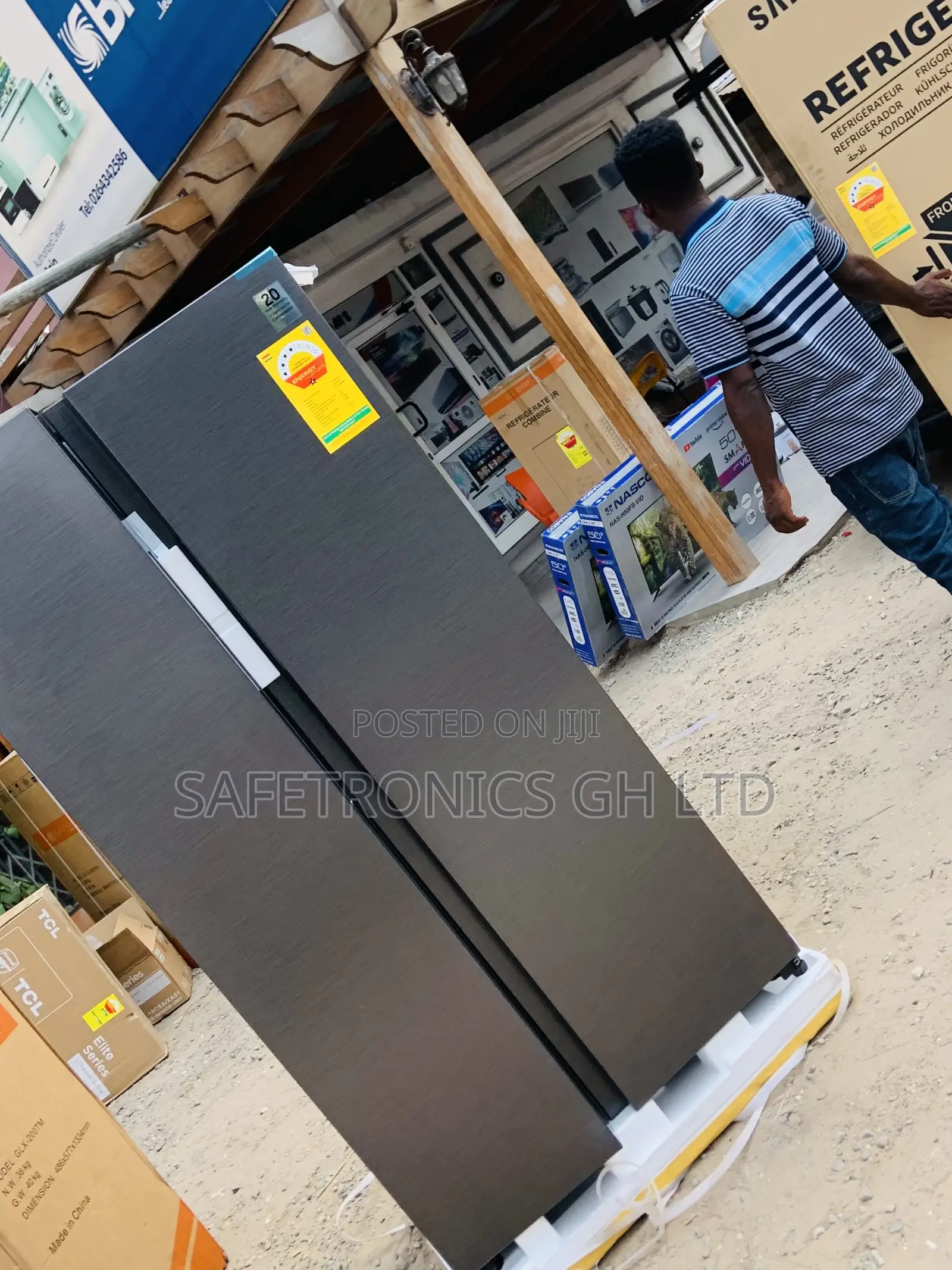 Samsung Chill Keeper Sidebyside 583 Liters Gray Fridge