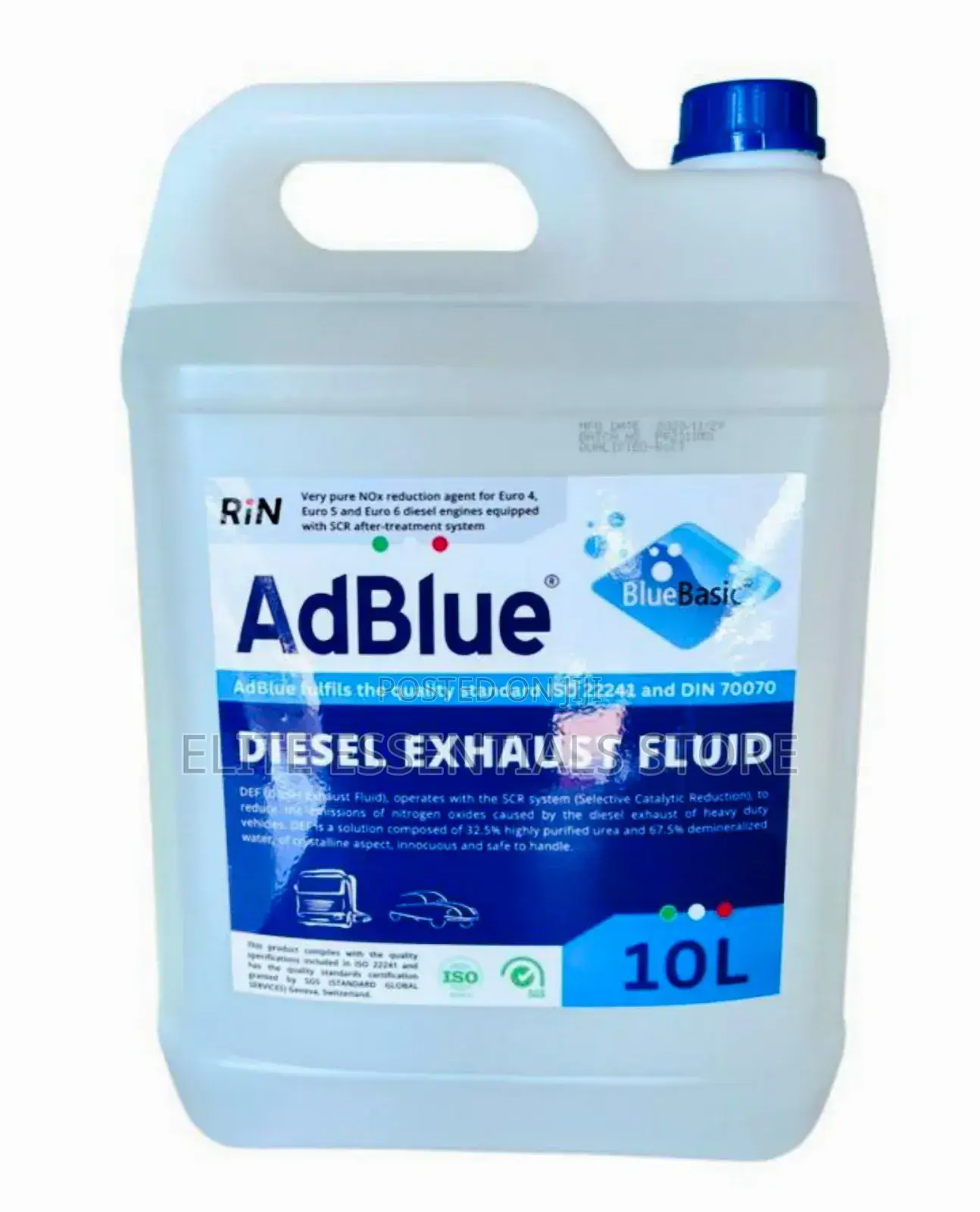 10L Adblue Exhaust Fluid SCR for Diesel Engines and Trucks