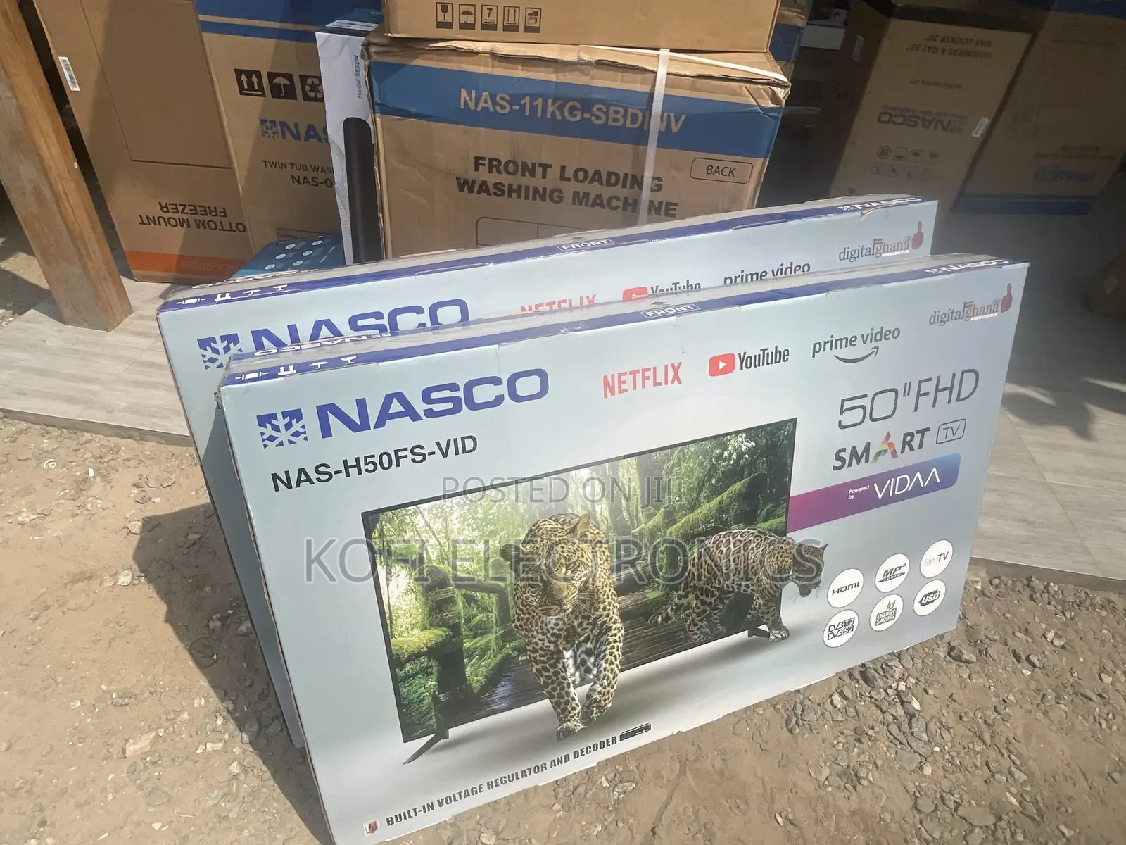 DVBT2 Nasco 50" LED UHD/4K Smart Satellite TV