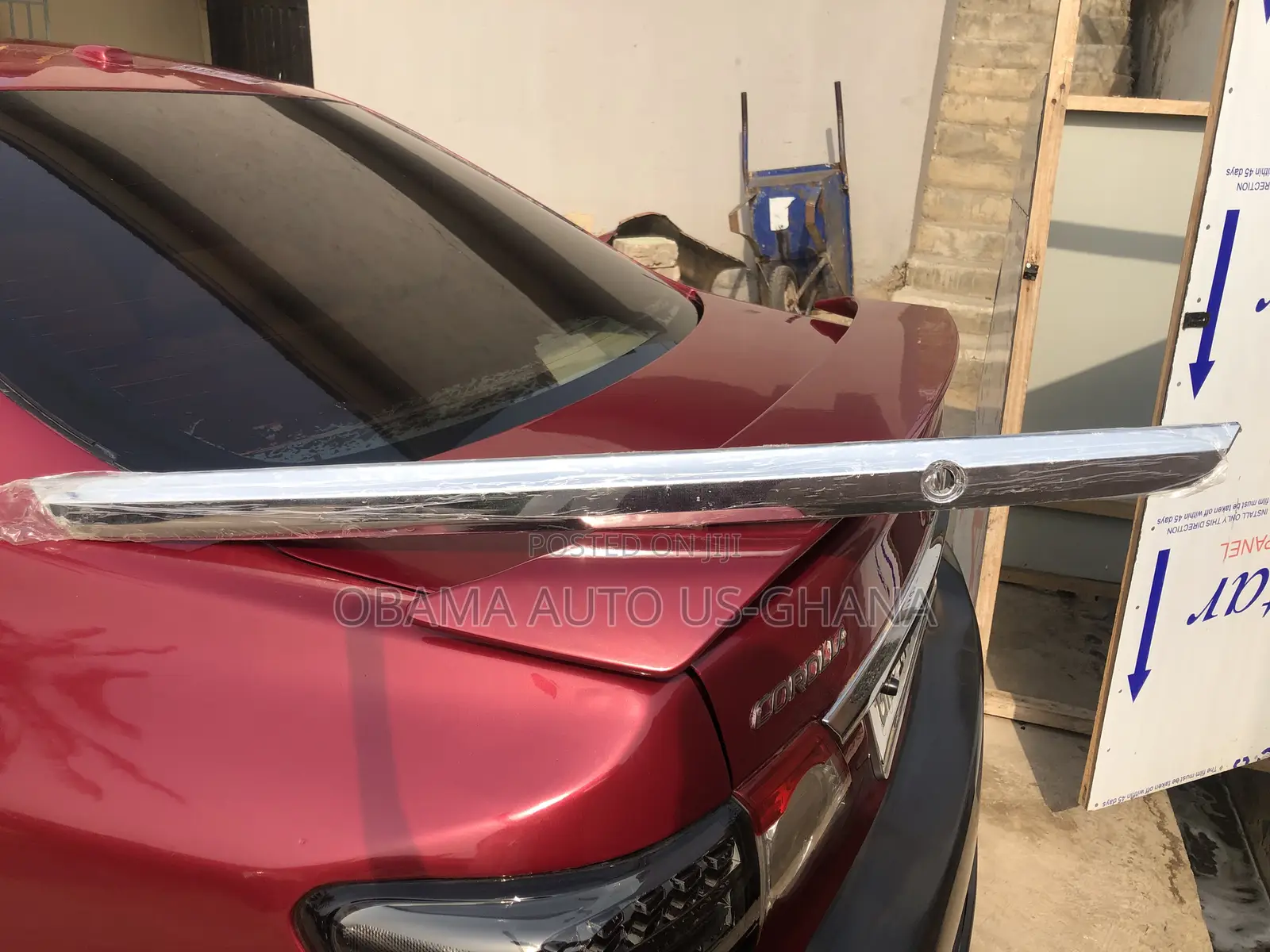 Corolla 2011 2012 Trunk / Boot Chrome Shinny