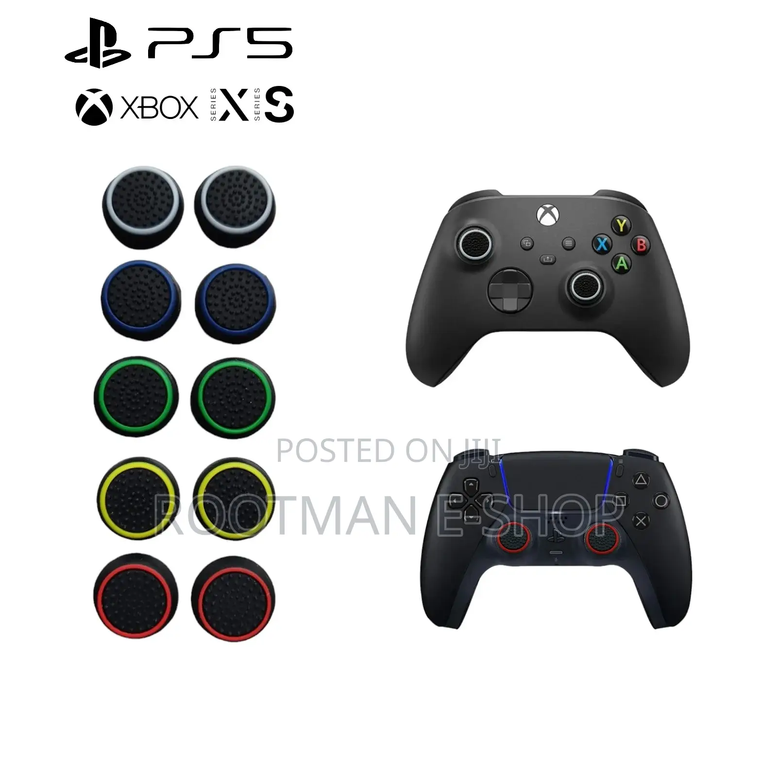 10pcs of Thumb Grips for PS5, PS4, Xbox Precision Rings