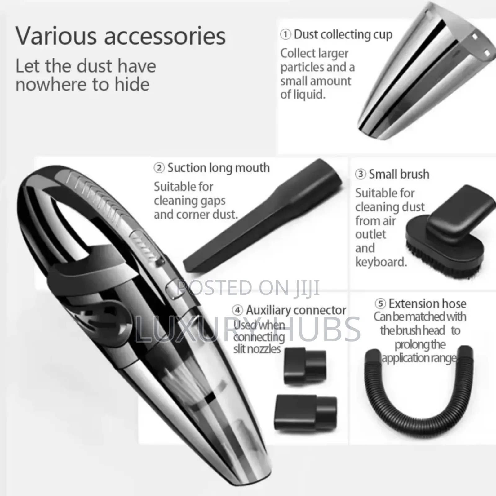 Vacuum Cleaner (Wireless Rechargeable for Wet Dry Cleaning)