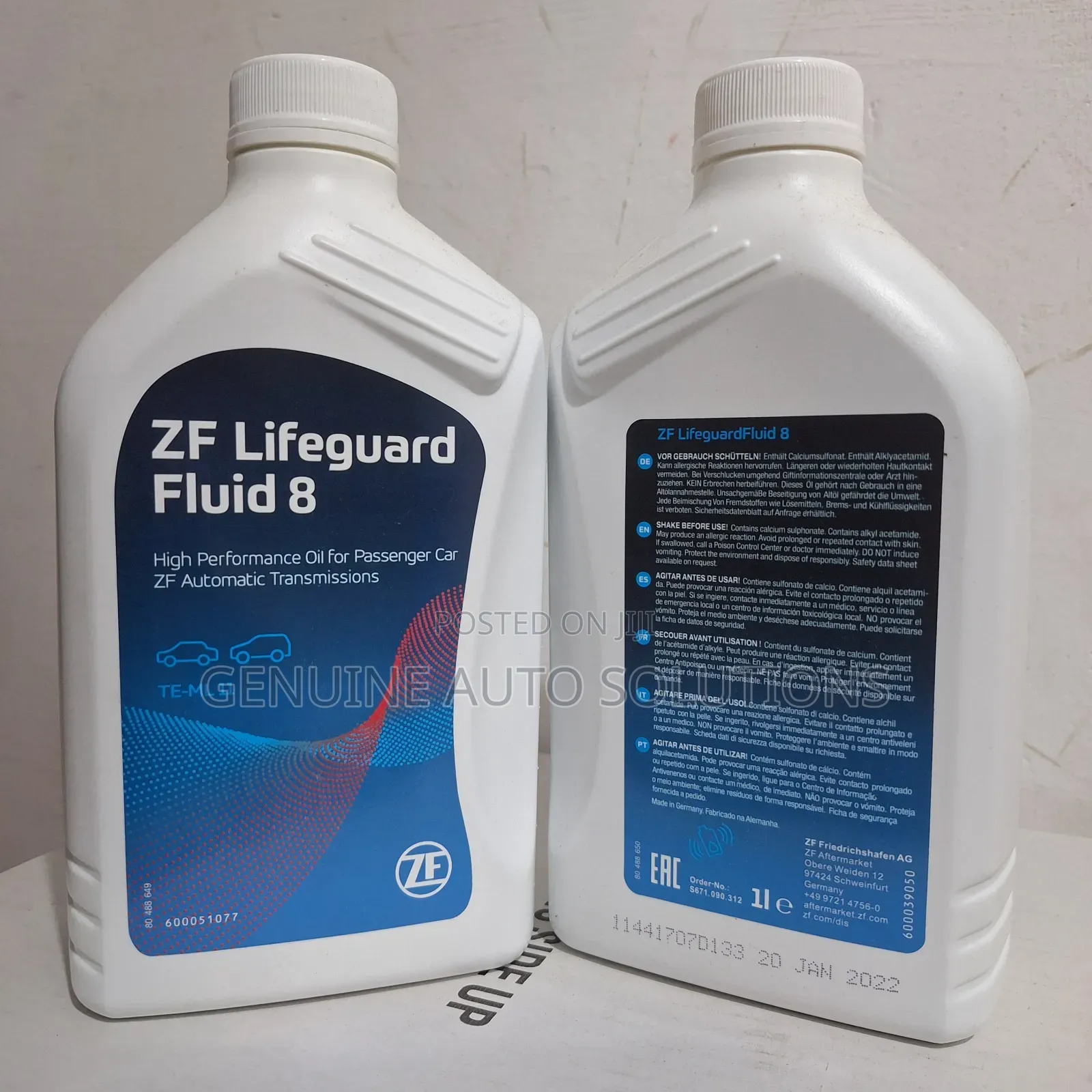 Zf Lifeguard Transmission Fluid 8/9