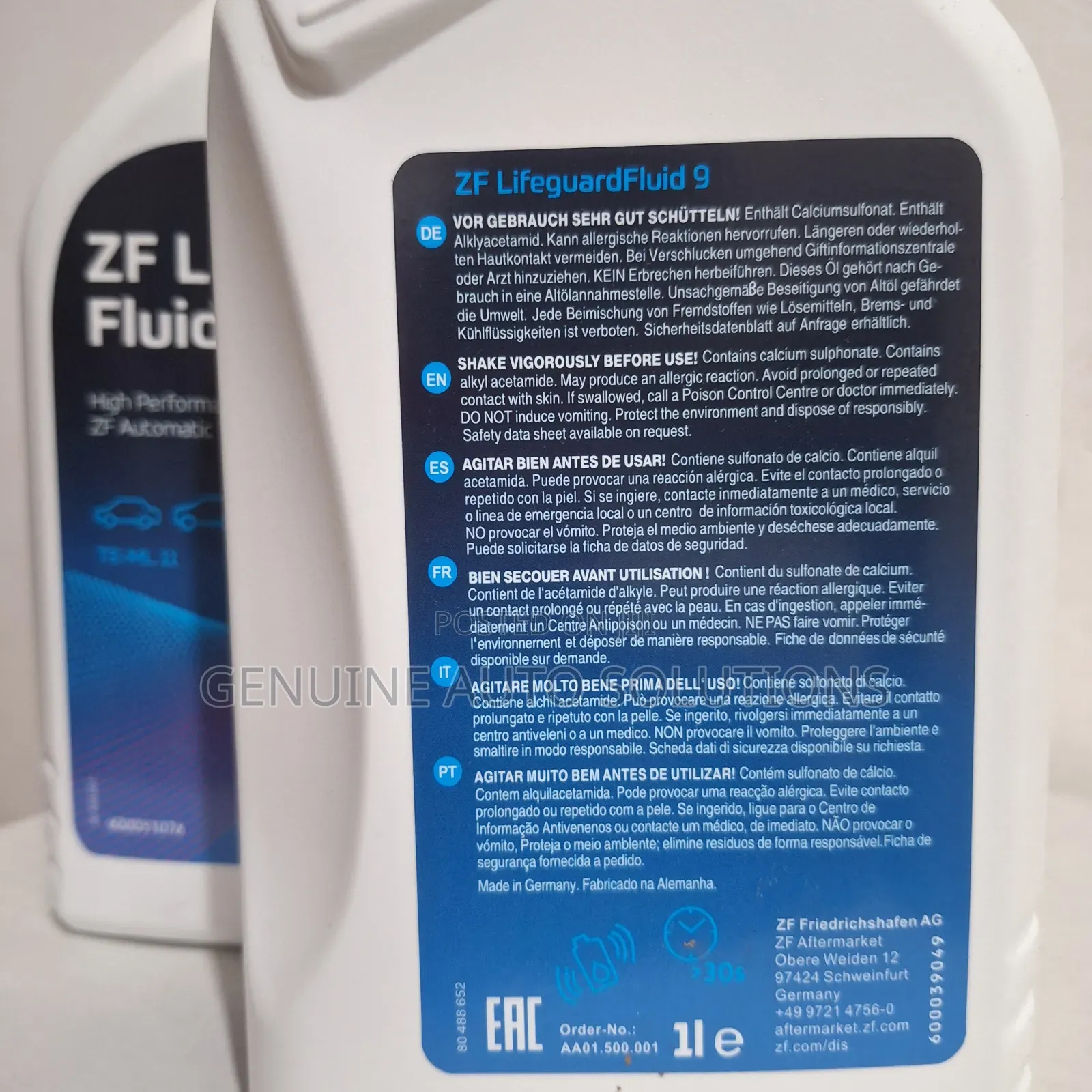 Zf Lifeguard Transmission Fluid 8/9