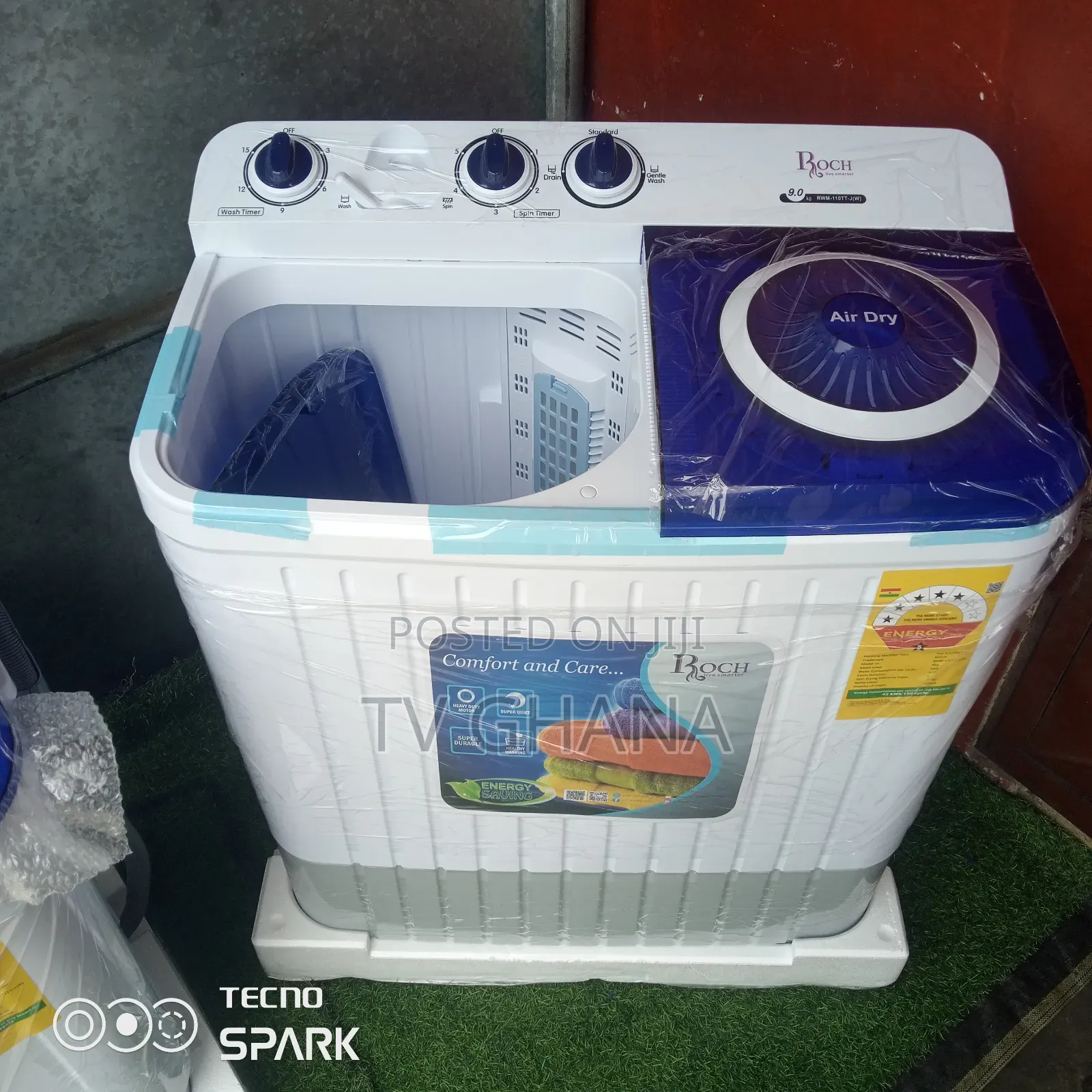 Unique 9kg Semi Automic Washing Twin Tub Washingmachine Roch