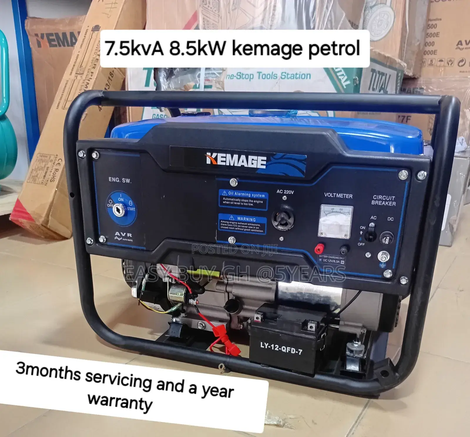 Compact 7.5kva Kemage Petrol 8500watts Generator 7.5kva