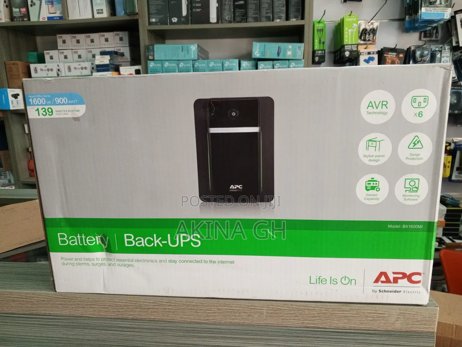 APC Back UPS 1600VA -BX1600MI UPS Backup Surge Protector