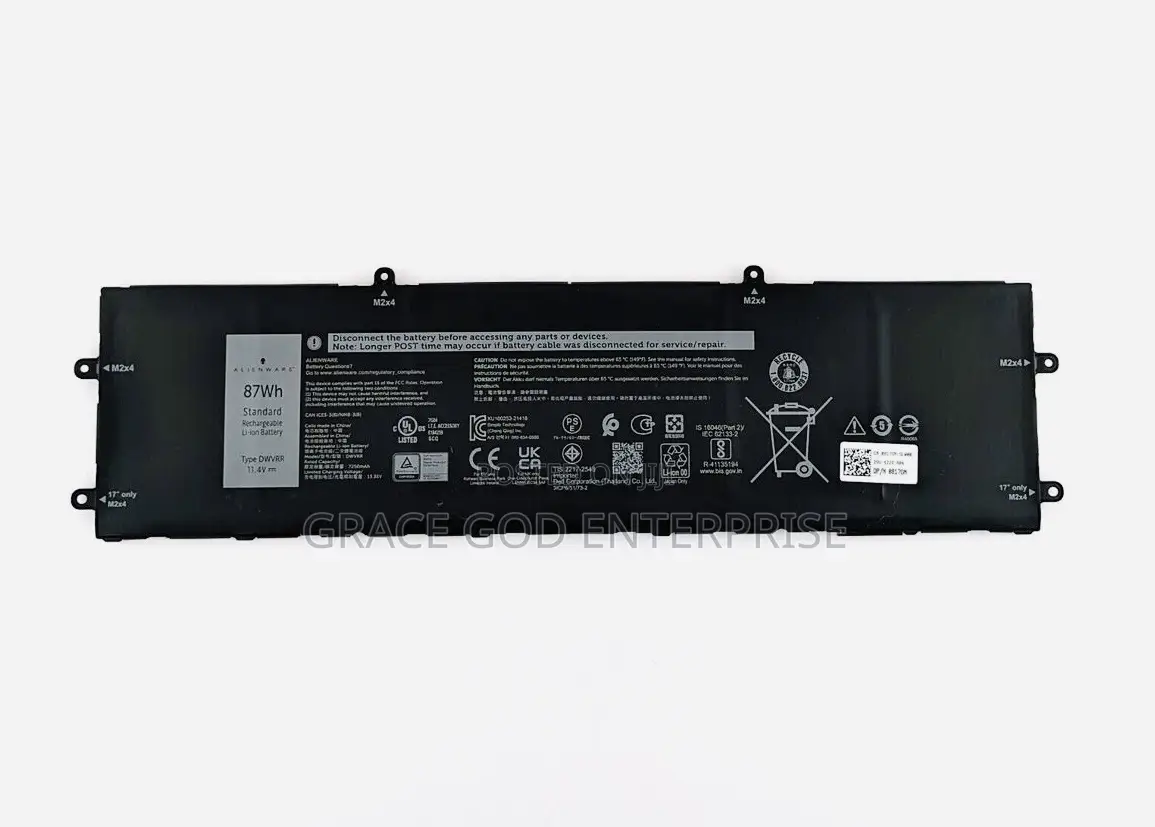 Original ALIENWARE X15 R1/Inspiron 16 7620 2-1 Battery-DWVRR