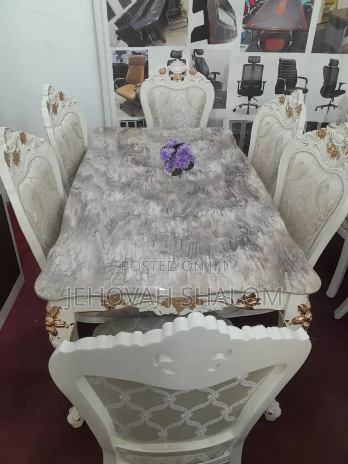 Marble Dining Set Available for Sale