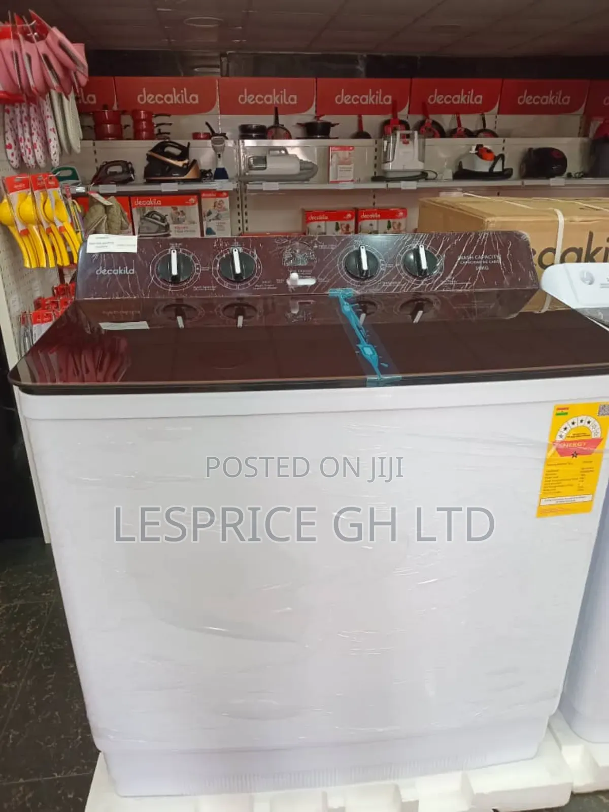 Efficient Decakila 15kg Semi-Automatic Washer