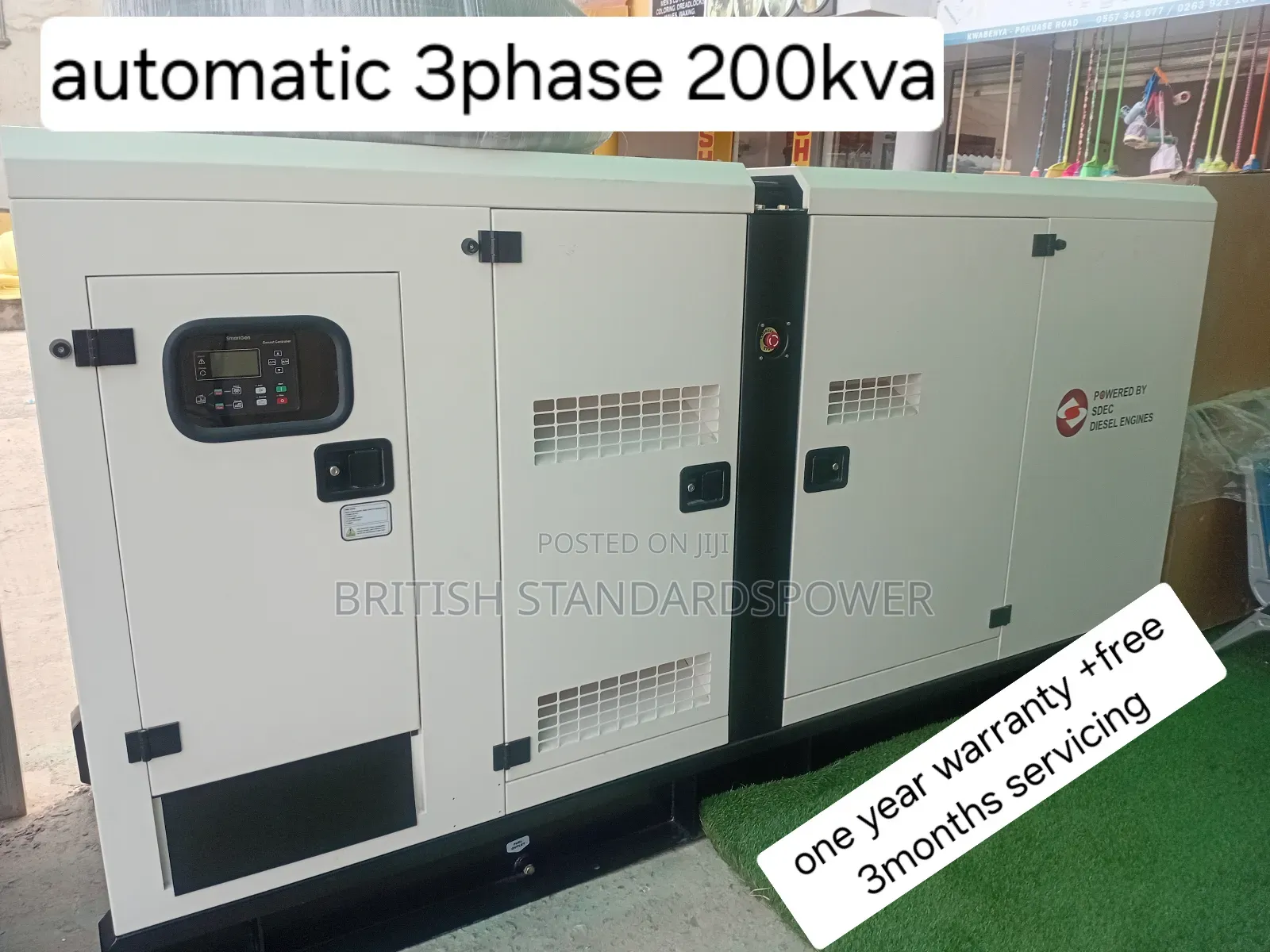 100%Plant 200kva Perkins Diesel Engine Silent 200kva 3phase