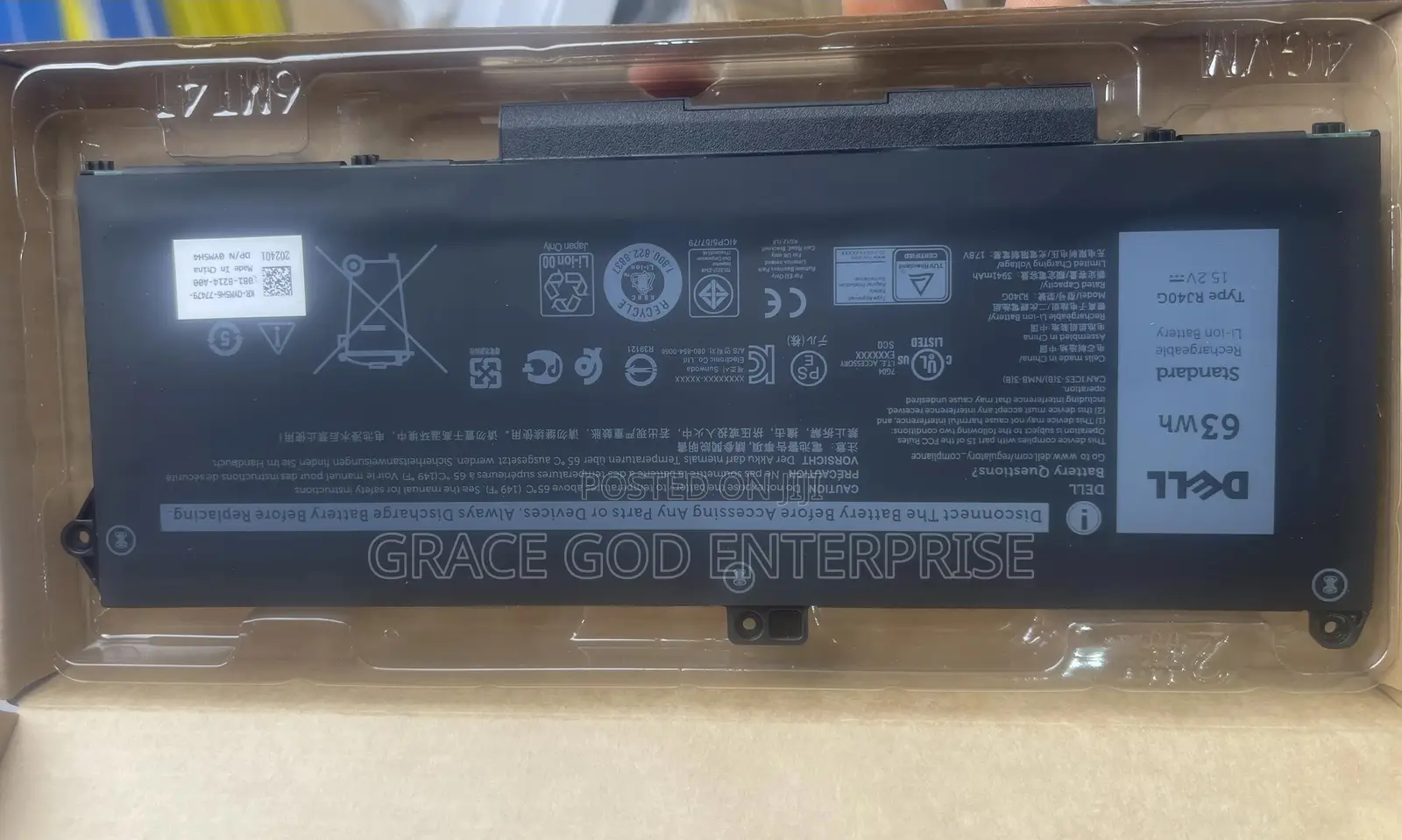 Original Latitude Battery 5420 5520/ Precision 3560-Rj40g