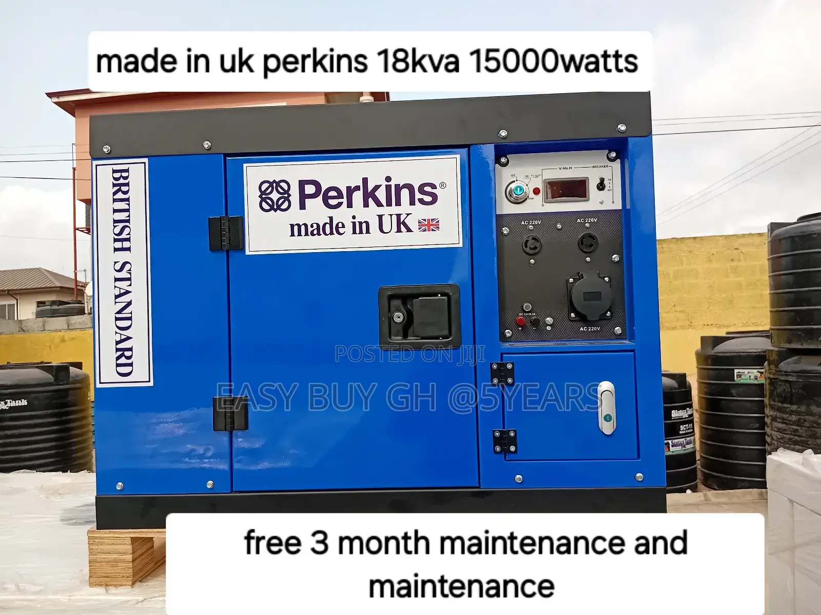 Perkins Uk Made 18kva 15000watts Maximum Efficiency 18kva