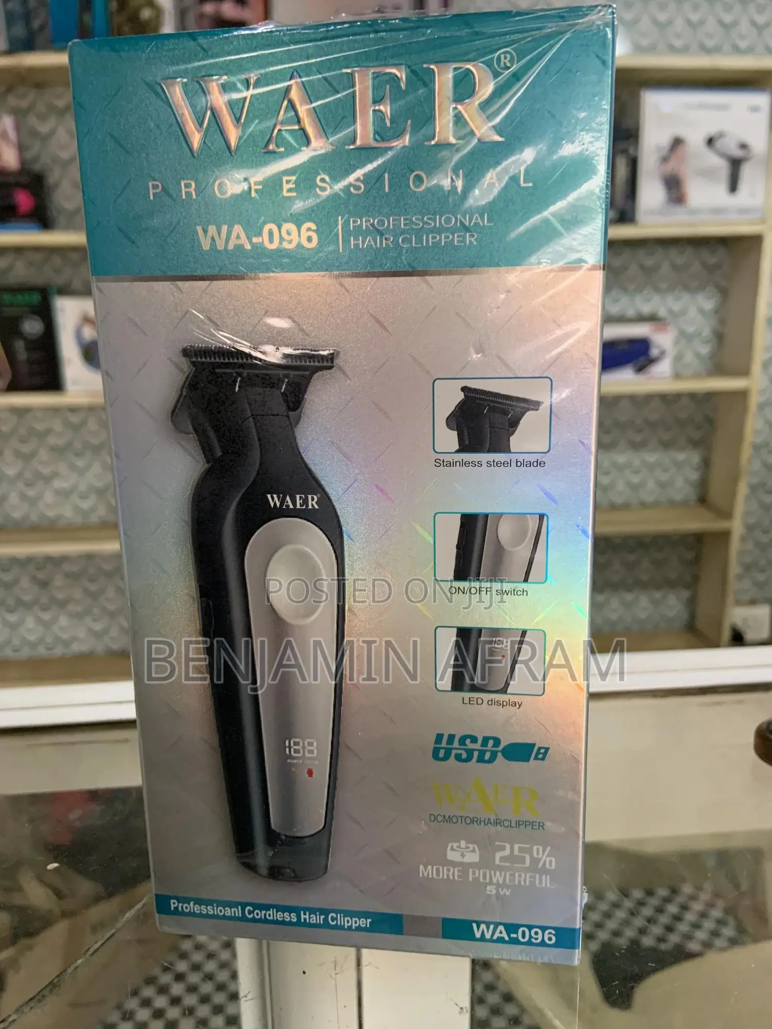 Rechargeable Digital USB Hair Trimmer WA-096