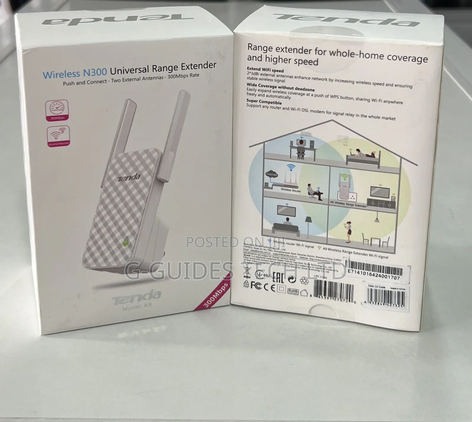 Tenda Wireless N300 Universal Range Extender (A9)
