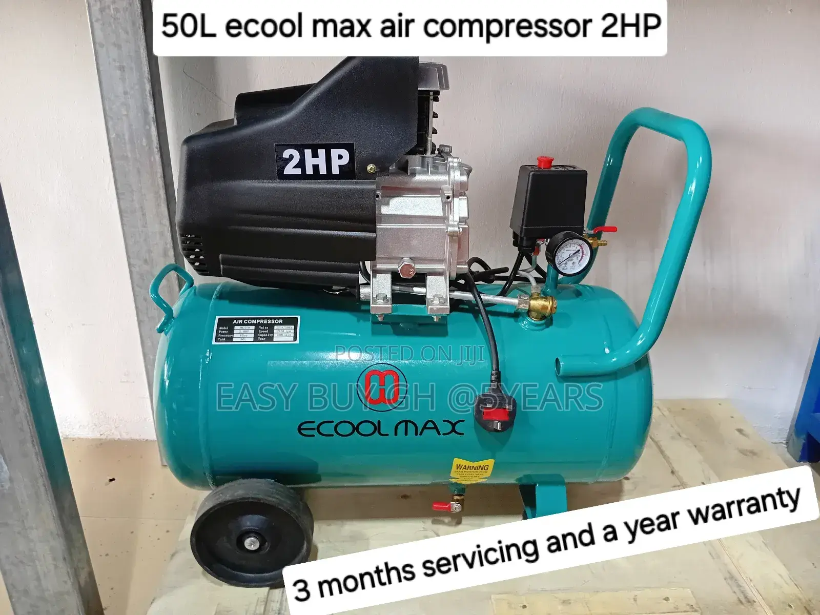 Efficient Ecool Max Ac Power Air Compressor 50L