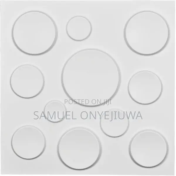 3D PVC Wall Panels White (D083)
