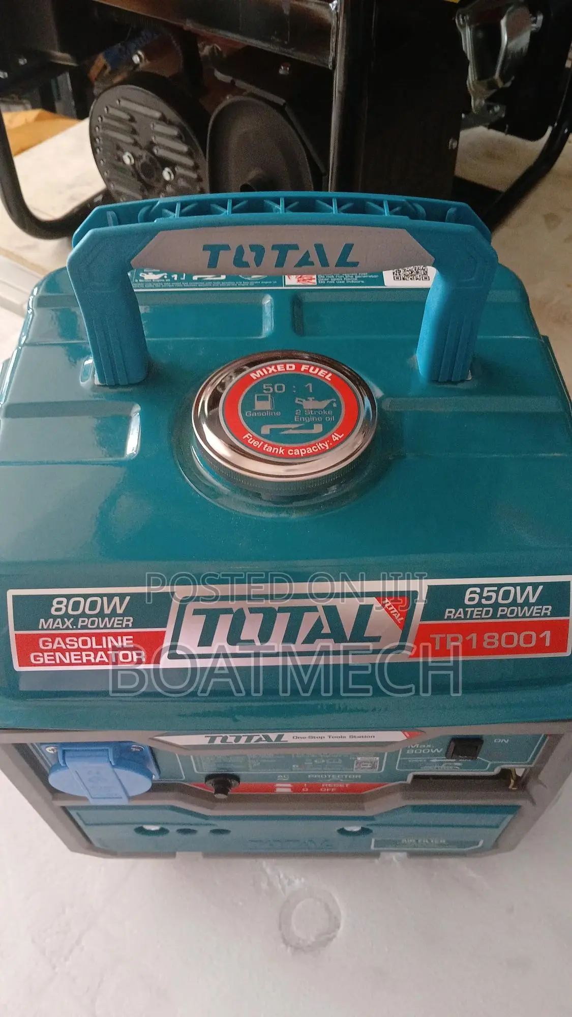 Total Gasoline Generator 800w (Tp18001)