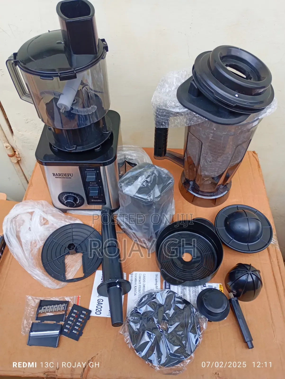 Bardefu 6-in-1 Multi-Purpose Blender - 9500w - 3.0l