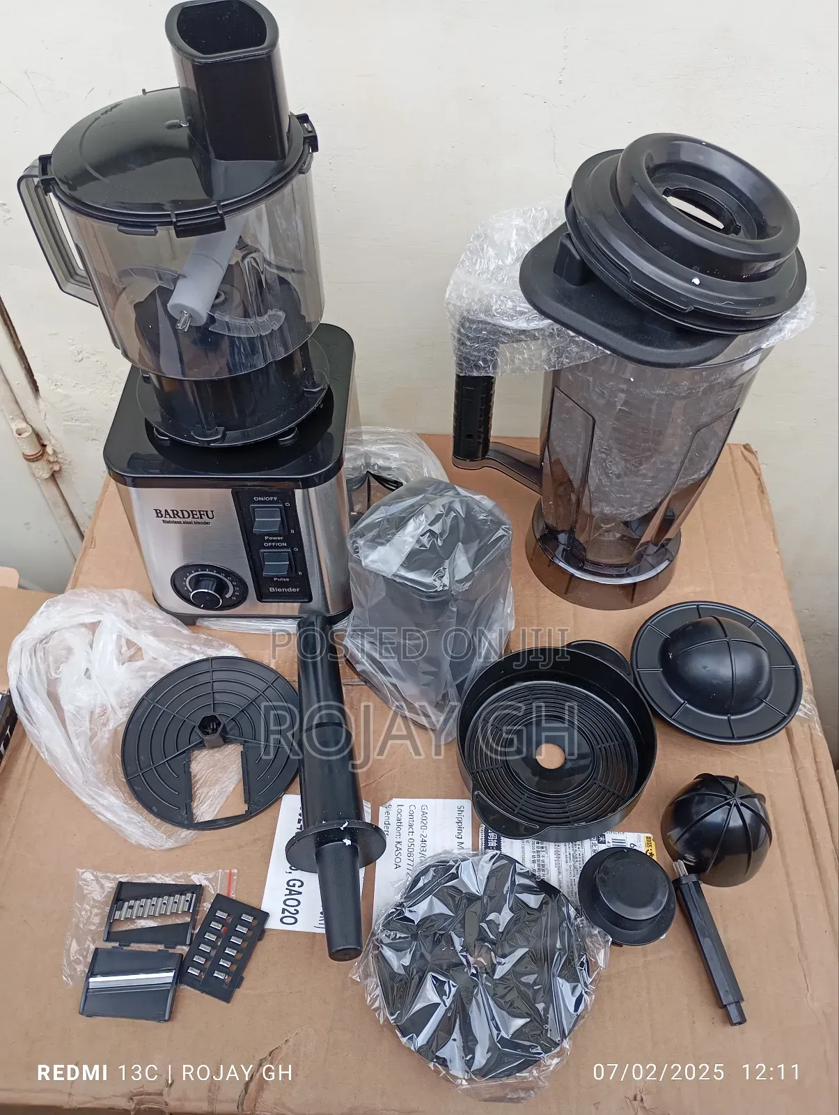 Bardefu 6-in-1 Multi-Purpose Blender - 9500w - 3.0l