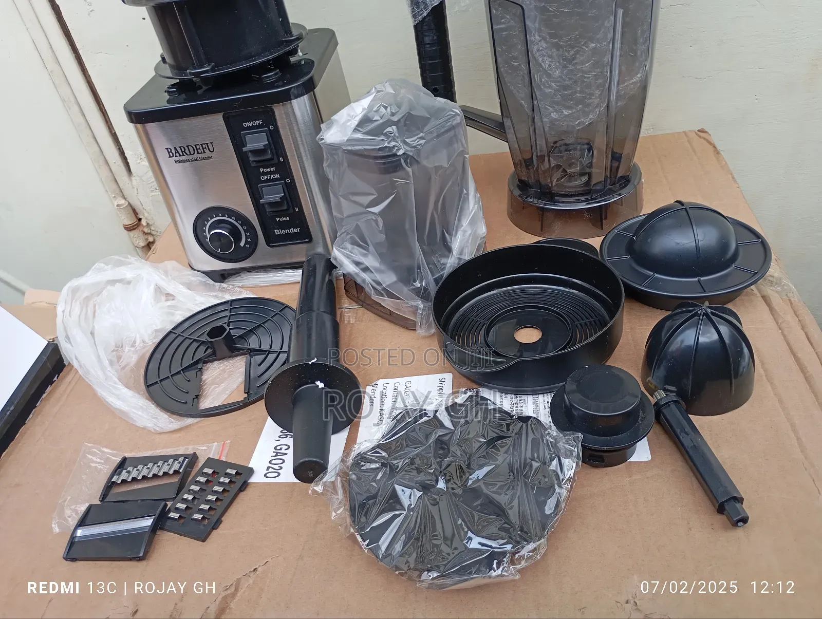 Bardefu 6-in-1 Multi-Purpose Blender - 9500w - 3.0l