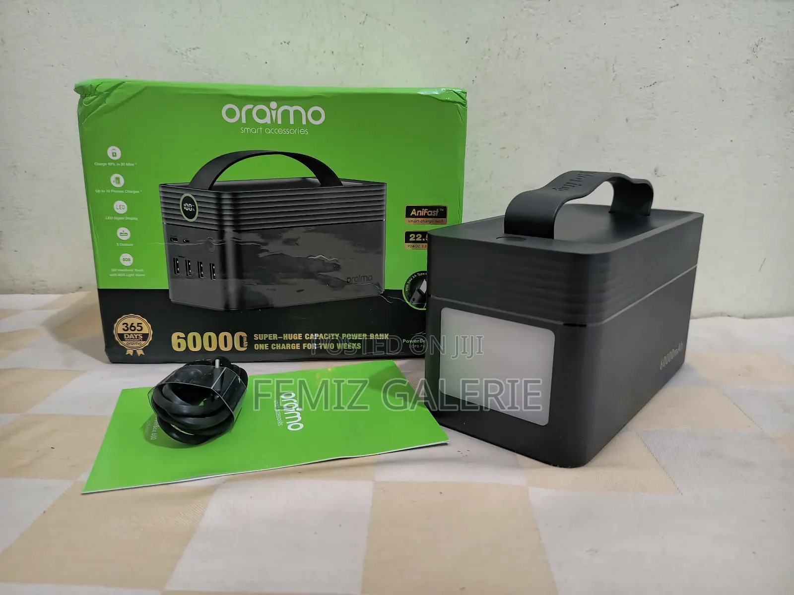 Oraimo Powerbox 600 60000mah 22.5w Power Bank