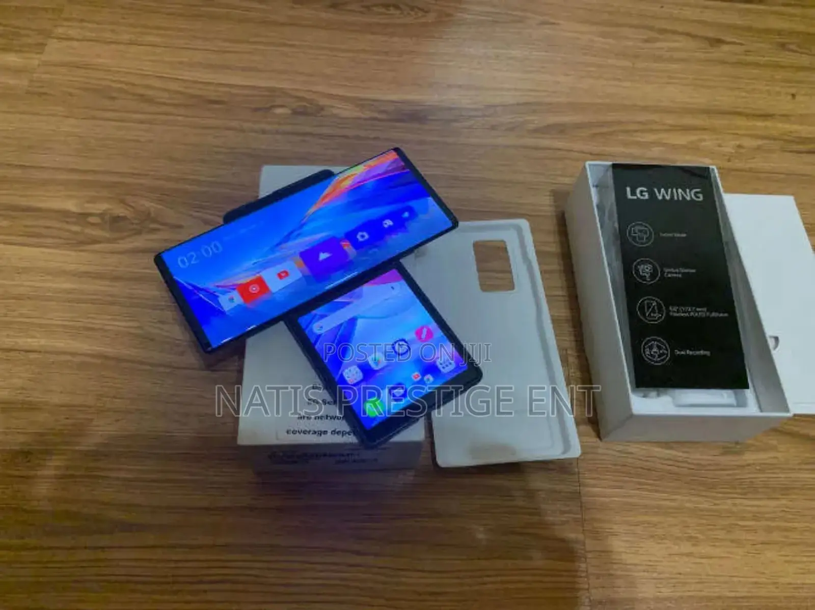 New LG Wing 5G 128 GB Black