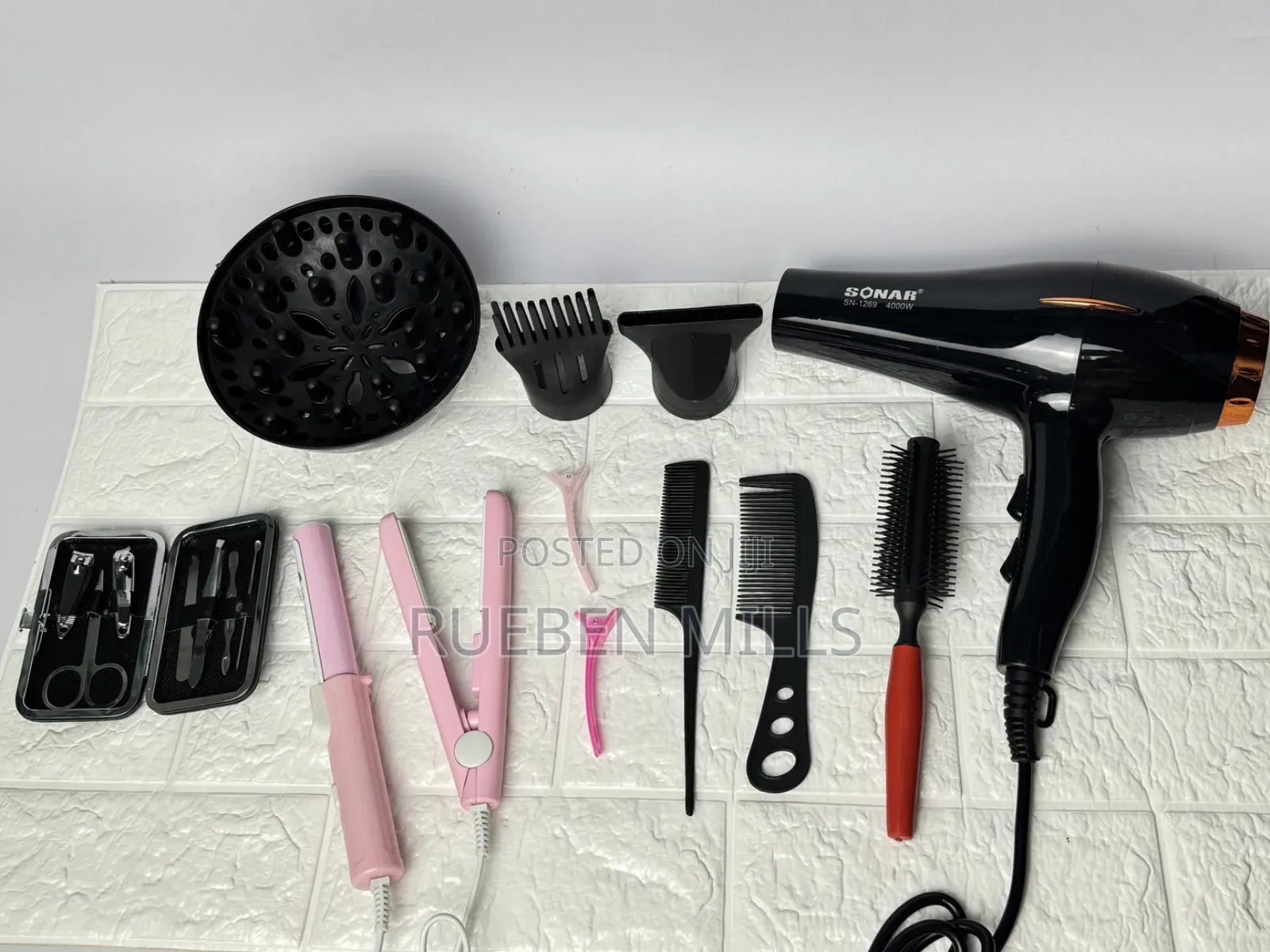 4000w Sonar Sn-1269 Twelve in One High Quality Hair Dryer