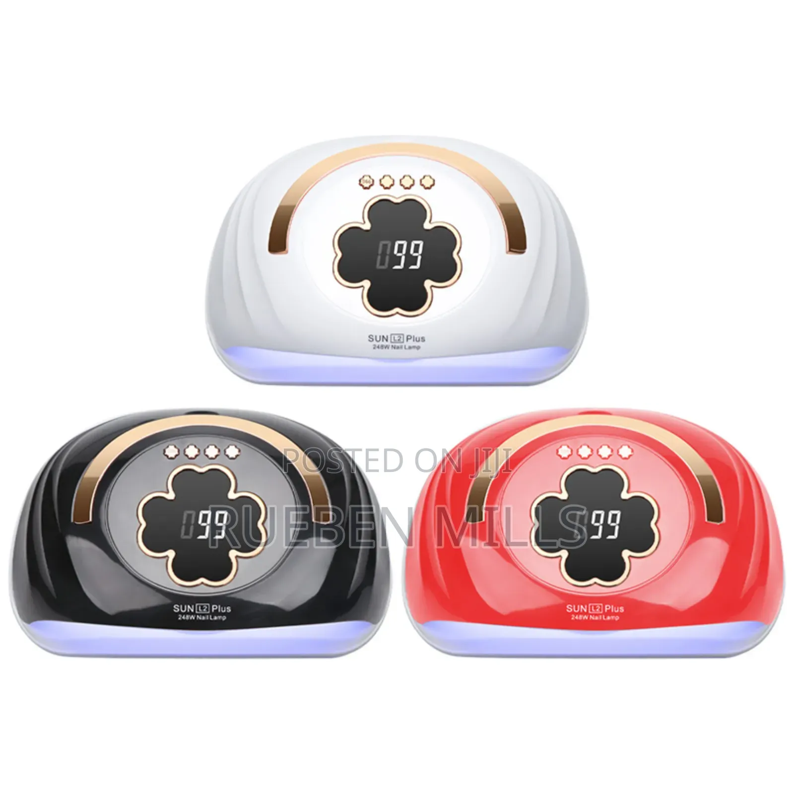 UV LED Light 248W Nail Dryer Lamp for Two Hands Sun L2 Plus