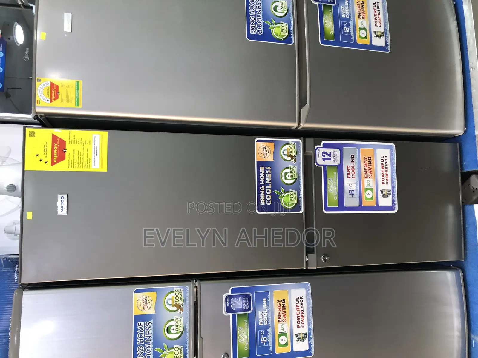 Quality Nasco Bottom Fridge With Two Doors Available 170 LRT