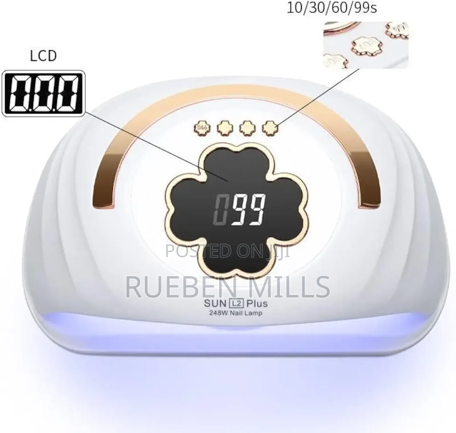 Both Hands Sun L2 Plus Professional Salon Nail Dryer UV/LED