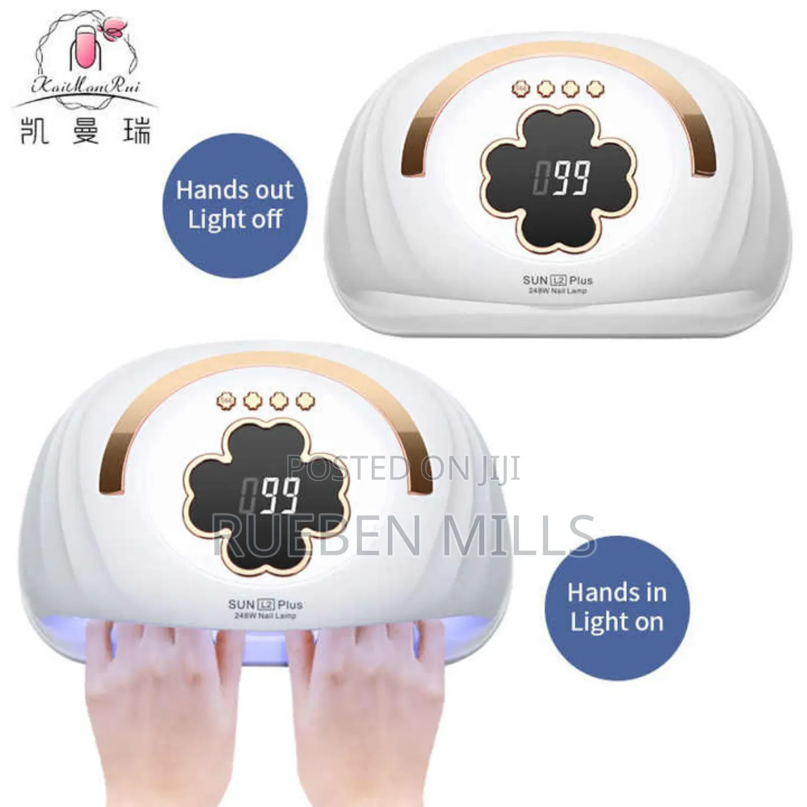 Both Hands Sun L2 Plus Professional Salon Nail Dryer UV/LED