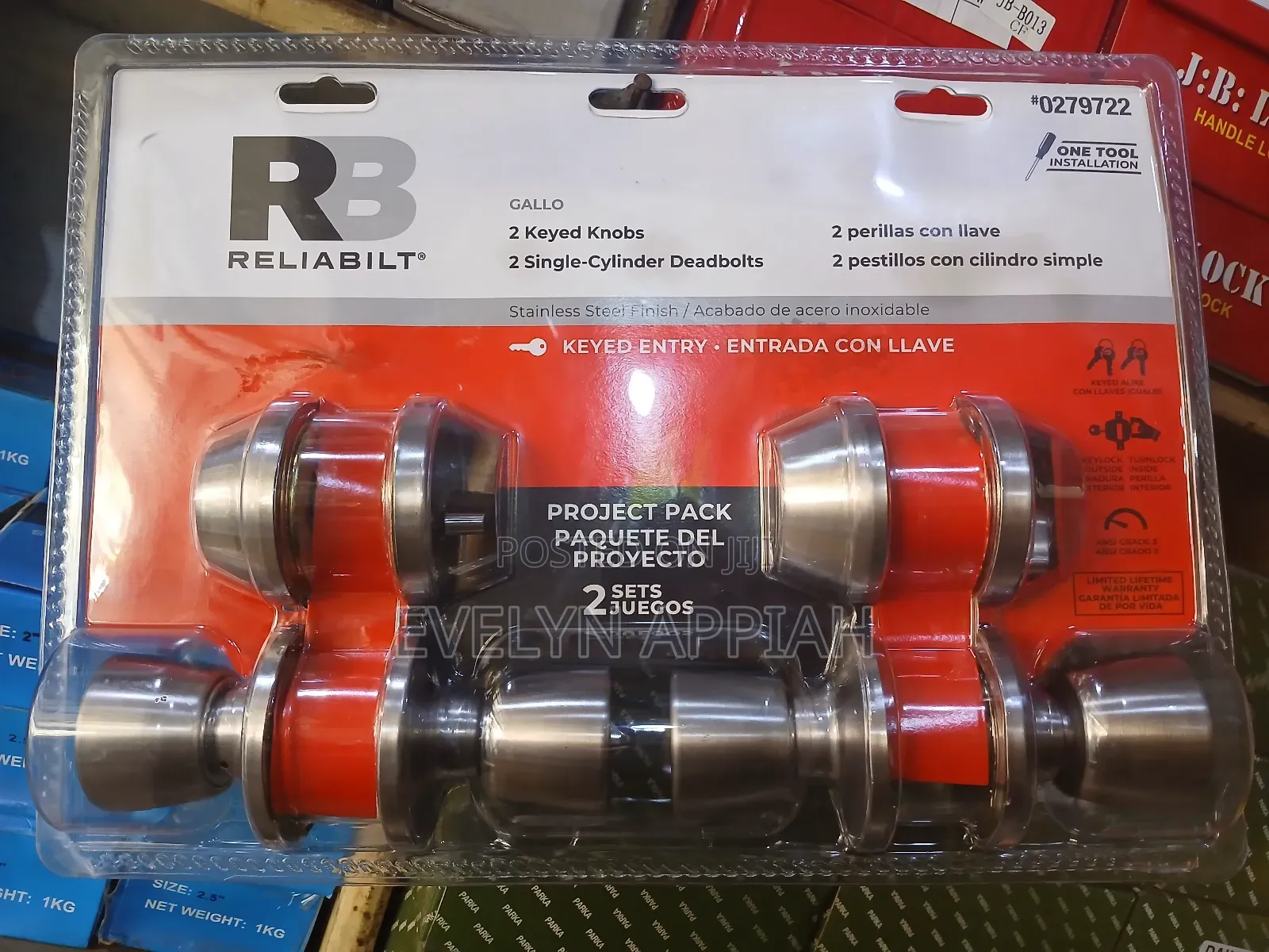 2in1 Single Cylinder Deadbolt and Knob Lock