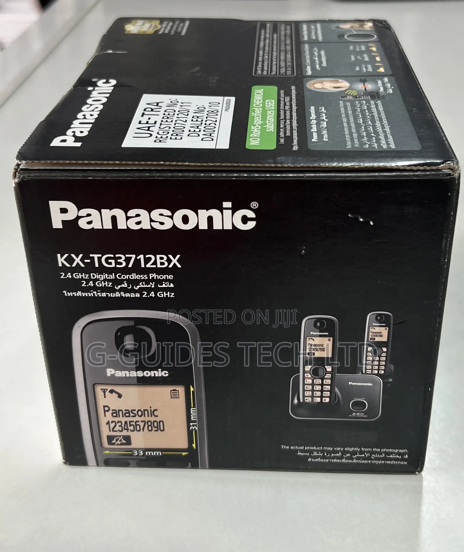 Panasonic 2 in 1 Digital Cordless Phone KX-TG3712BX