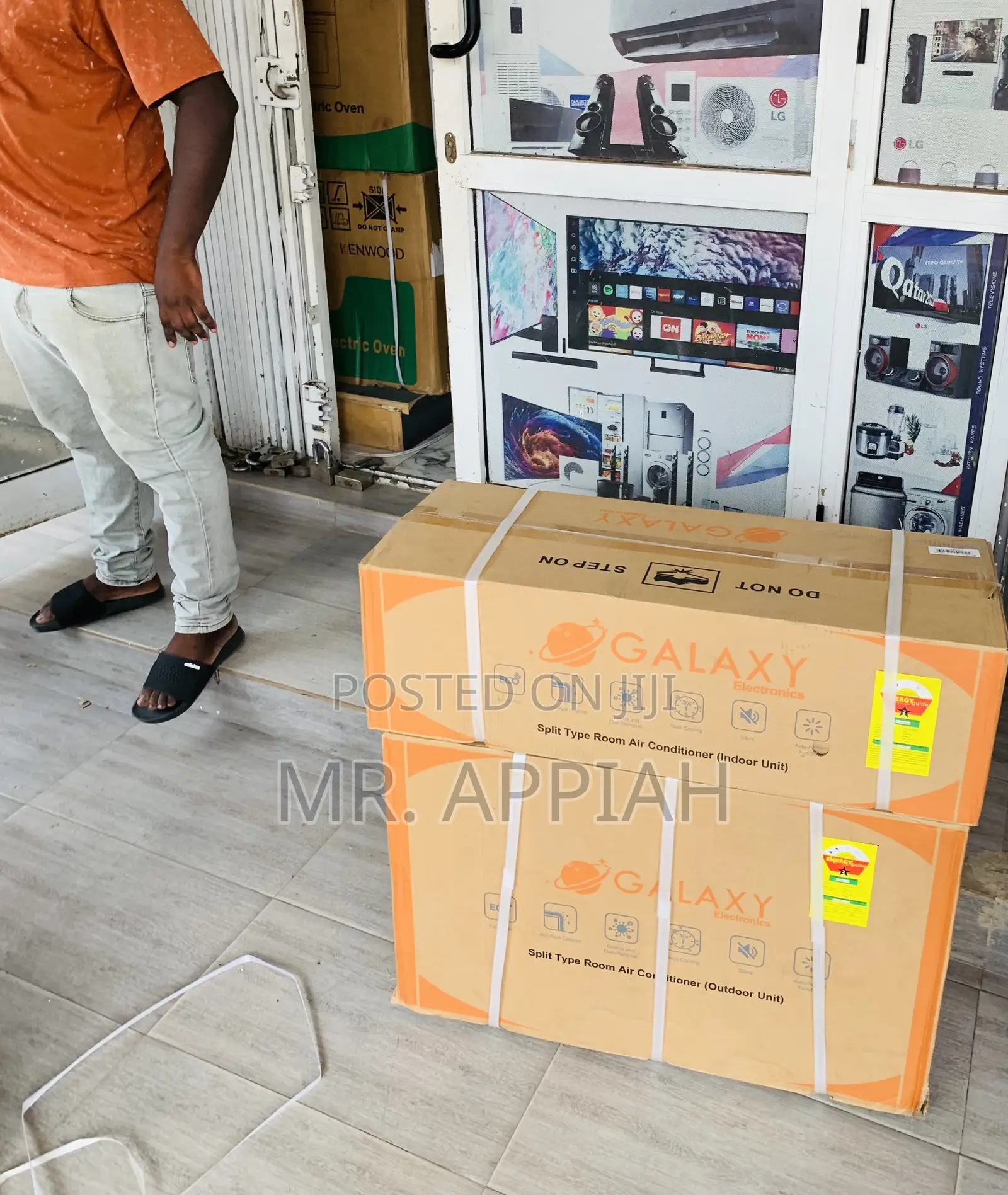 Unique Design Galaxy 1.5hp R410 Gas Electric Ac(White)