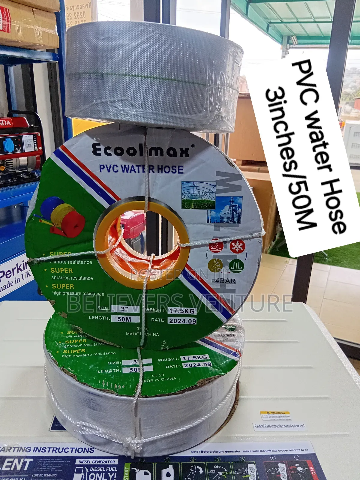 3inches Ecoolmaxwater PVC Hose Long Lasting Water