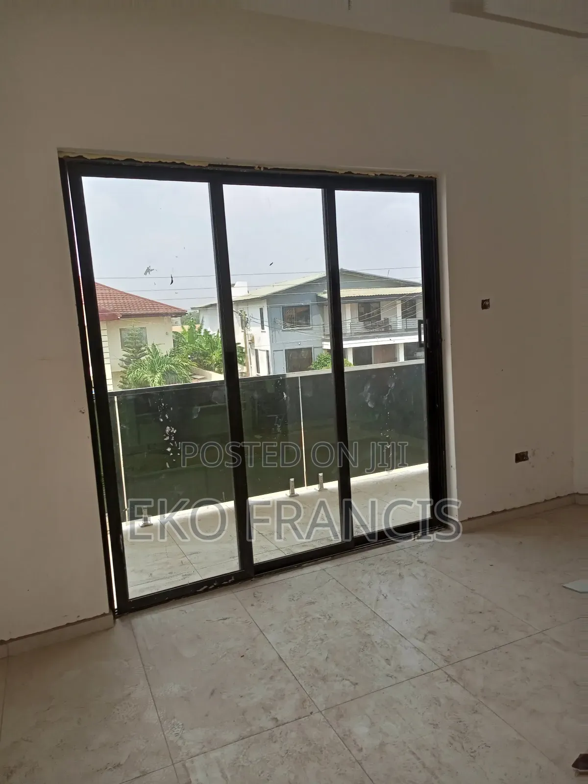 Sliding Framed Door.